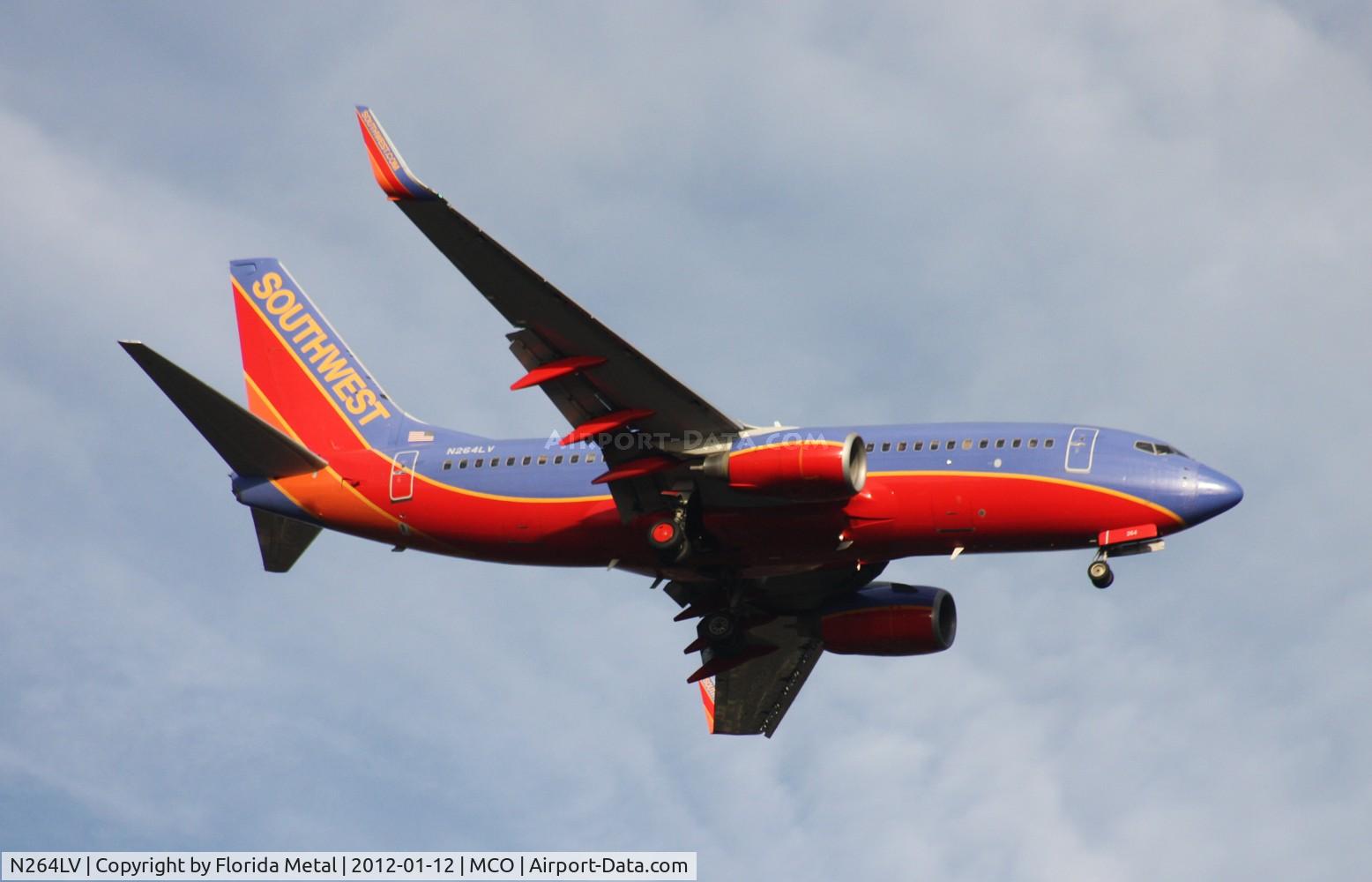 N264LV, 2007 Boeing 737-7H4 C/N 32521, Southwest 737