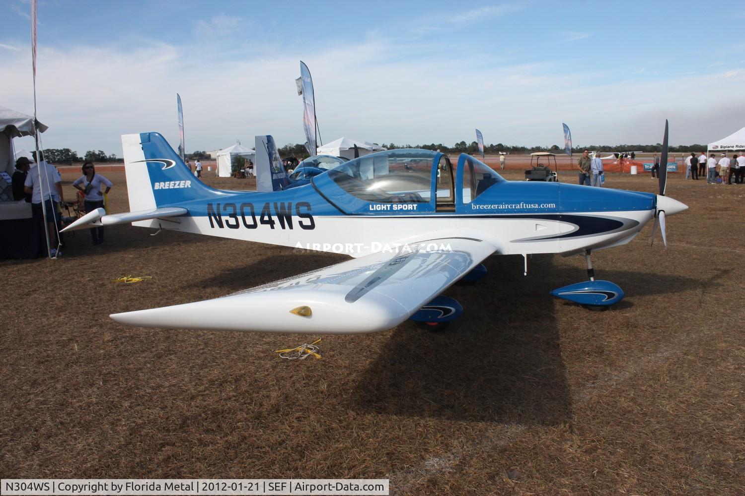 N304WS, 2008 Breezer Light Sport Aircraft C/N 007LSA, Breezer