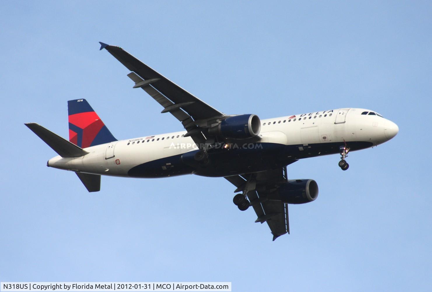 N318US, 1991 Airbus A320-211 C/N 206, Delta A320