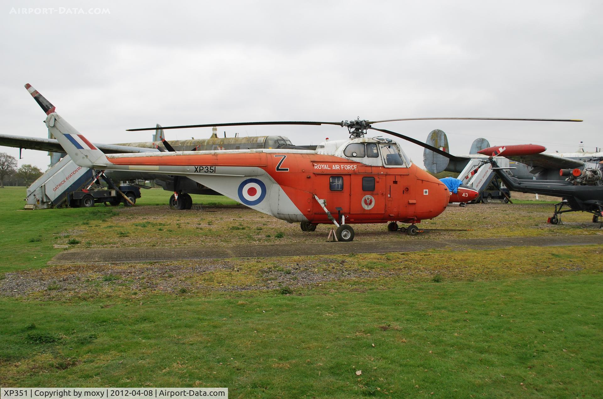 XP351, 1962 Westland Whirlwind HAR.10 C/N WA367, Westland Whirlwind HAR.10 at the Gatwick Aviation Museum
