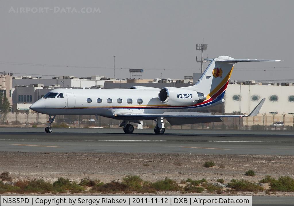 N385PD, 1989 Gulfstream Aerospace G-IV C/N 1088, Dubai airshow 2011.