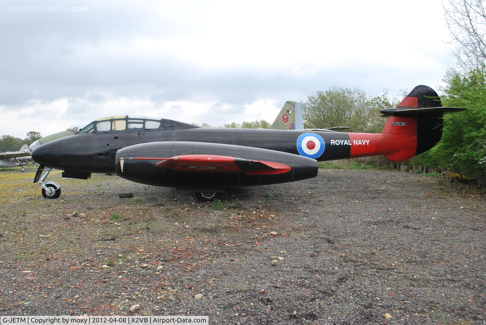 G-JETM, 1949 Gloster Meteor T.7 C/N Not found G-JETM/VZ638, Gloster Meteor T.7 (G-JETM) at the Gatwick Aviation Museum