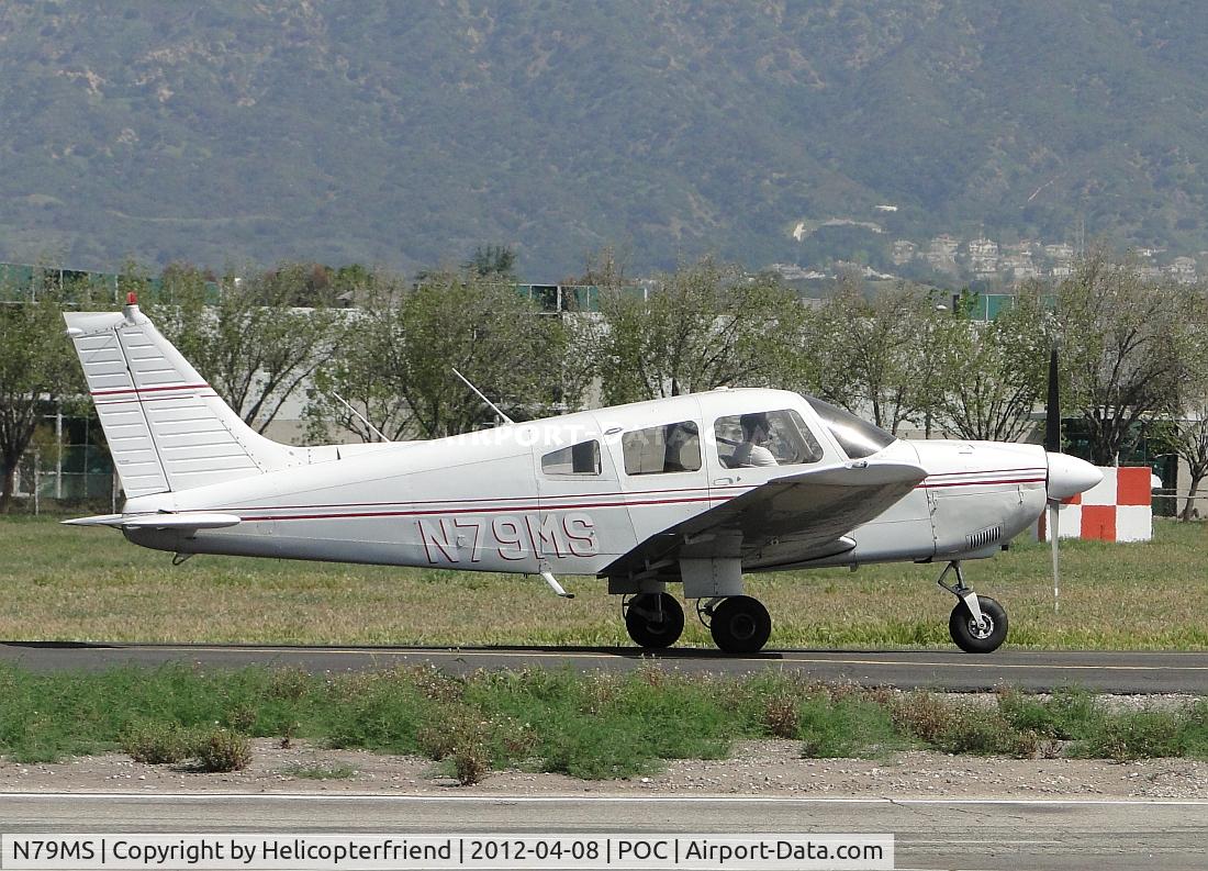 N79MS, 1978 Piper PA-28-181 C/N 28-7990154, Taxiing on taxiway Sierra enroute to 26L