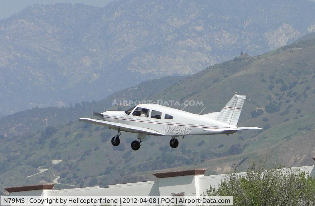 N79MS, 1978 Piper PA-28-181 C/N 28-7990154, Climbing out after lifting off from 26L