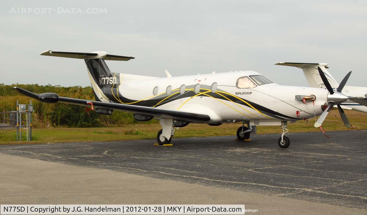 N77SD, 2007 Pilatus PC-12/47E C/N 1001, at Marco Island FL
