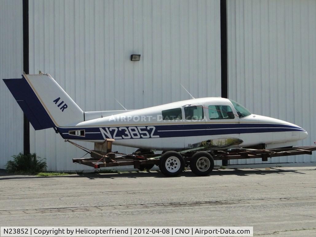 N23852, 1978 Beech 76 Duchess C/N ME-15, Resting on a trailer