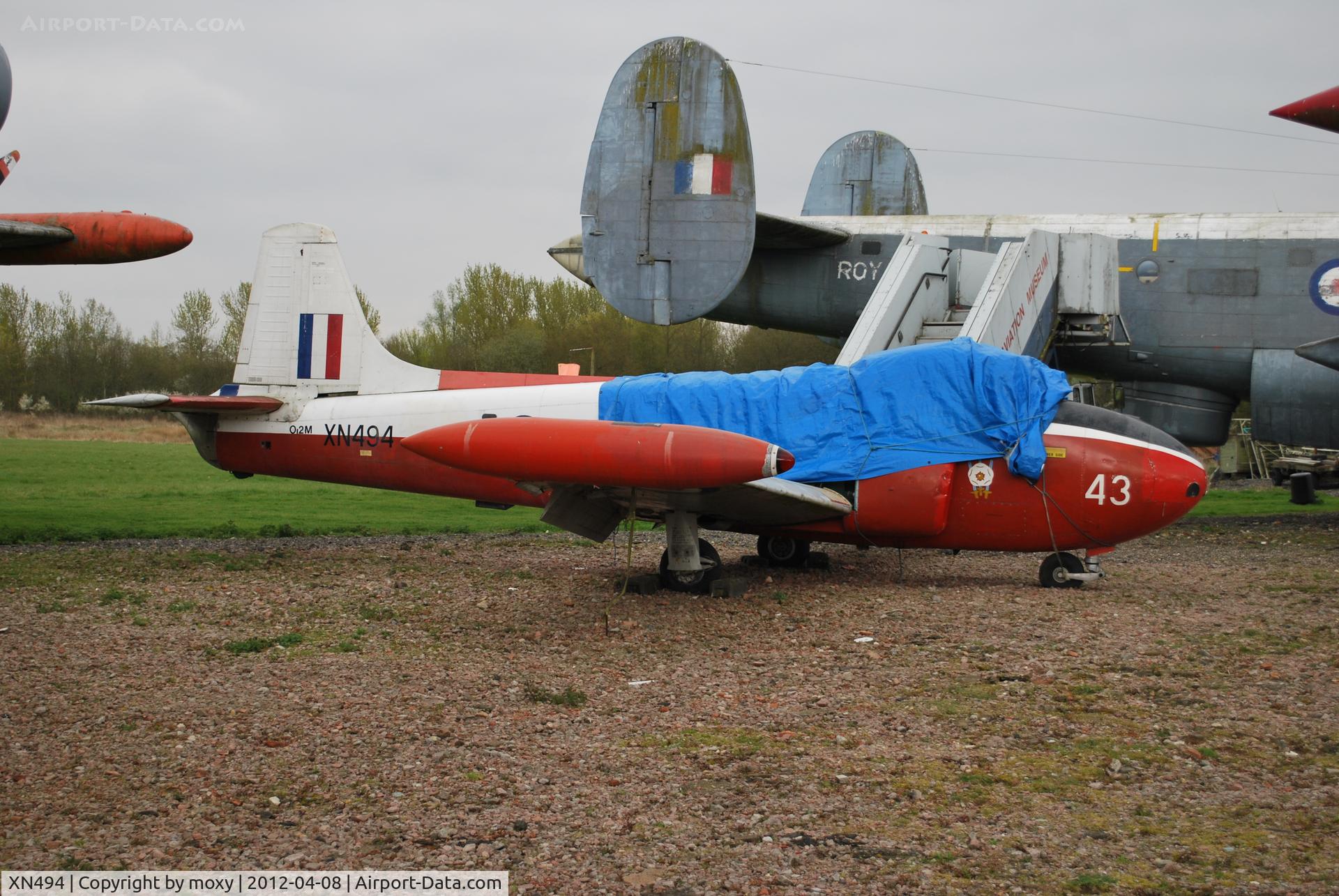 XN494, 1960 Hunting P-84 Jet Provost T.3A C/N PAC/W/10155, Jet Provost T.3A at the Gatwick Aviation Museum