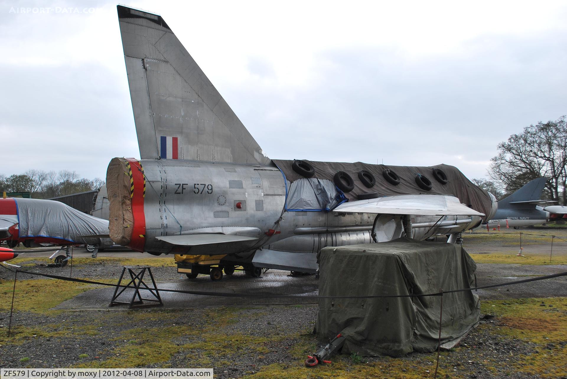 ZF579, 1968 English Electric Lightning F.53 C/N 95276, Lightning F.53 at the Gatwick Aviation Museum.
