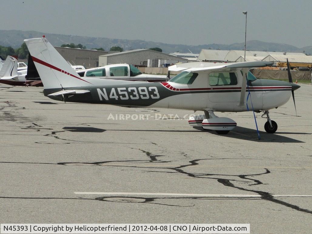 N45393, 1975 Cessna 150M C/N 15076900, Tied down and parked south of the tower