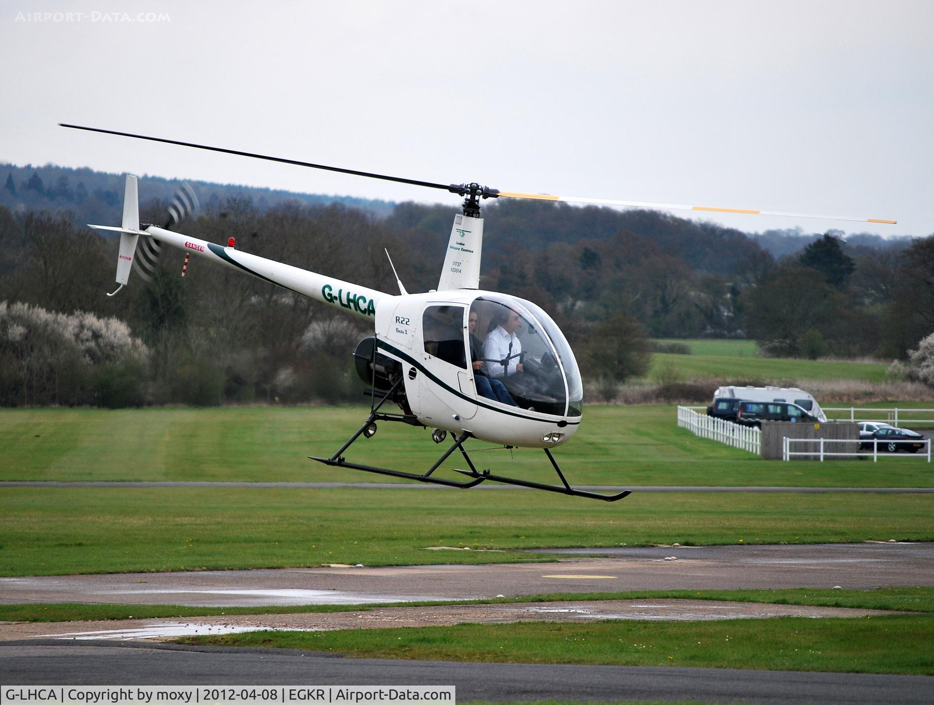 G-LHCA, 1999 Robinson R22 Beta C/N 2947, Robinson R22 Beta at Redhill. Ex N299FA