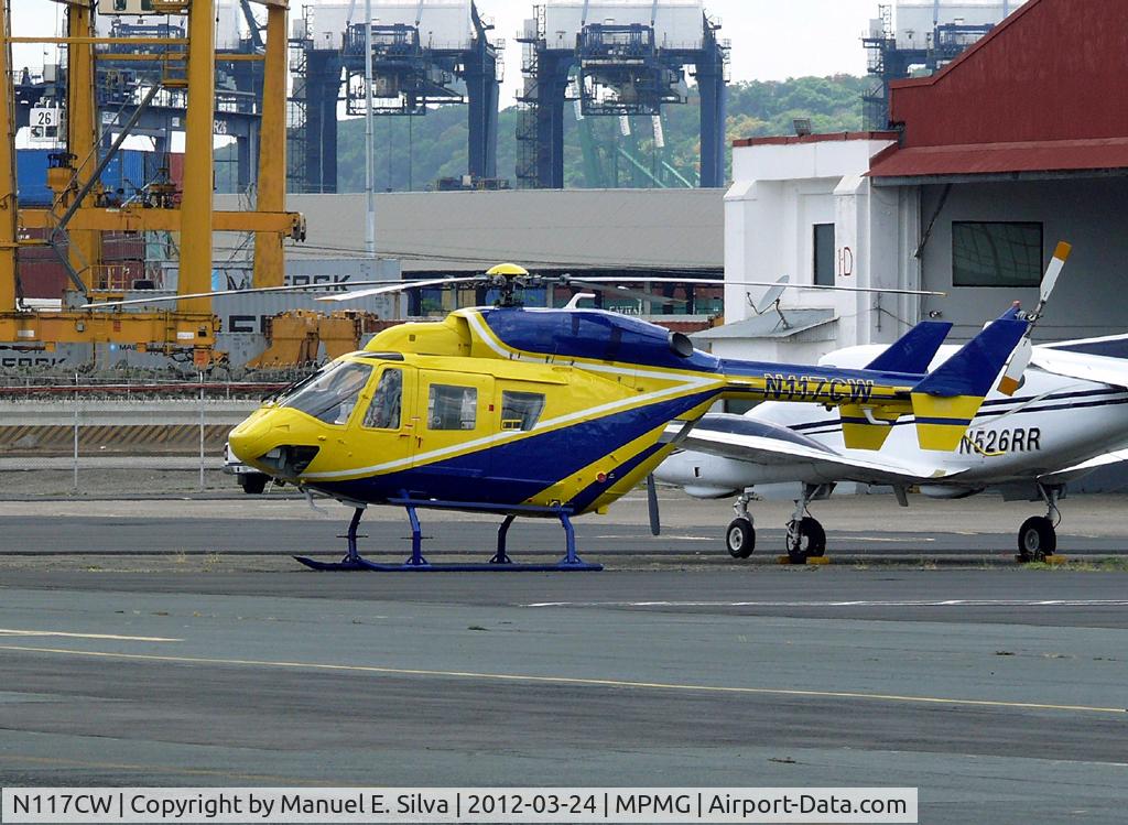 N117CW, Eurocopter-Kawasaki BK-117A-4 C/N 7125, seen at MAG