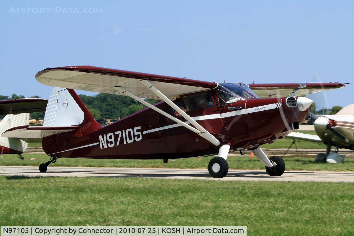 N97105, 1946 Stinson 108-1 Voyager C/N 108-1105, EAA Airventure 2010.