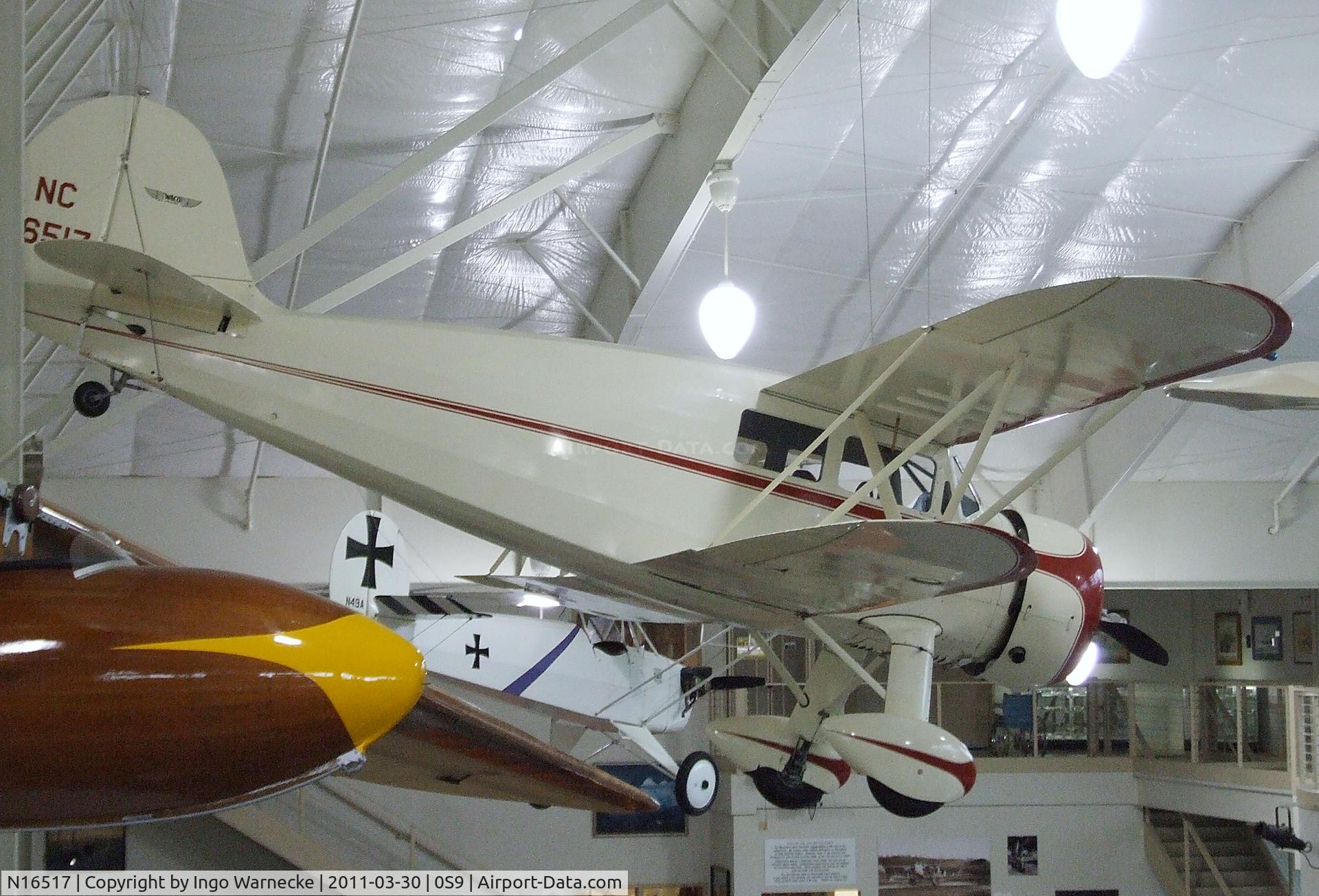 N16517, 1936 Waco YKS-6 C/N 4508, Waco YKS-6 at the Port Townsend Aero Museum, Port Townsend WA