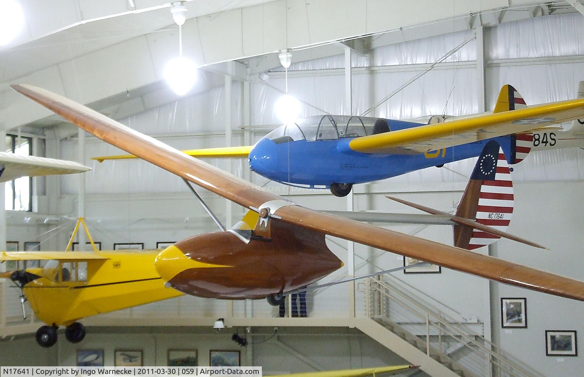 N17641, Bowlus BA-100 C/N 174, Bowlus BA-100 Baby Albatross at the Port Townsend Aero Museum, Port Townsend WA
