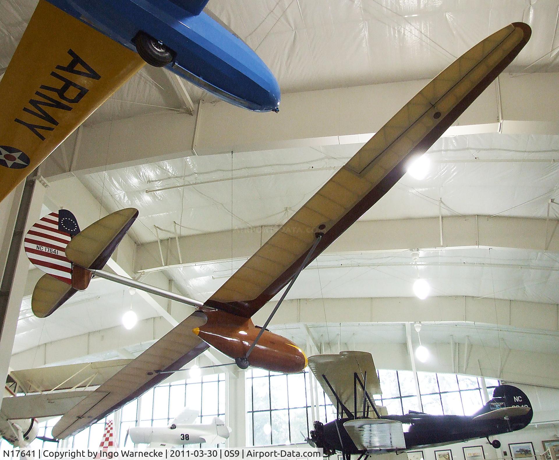 N17641, Bowlus BA-100 C/N 174, Bowlus BA-100 Baby Albatross at the Port Townsend Aero Museum, Port Townsend WA