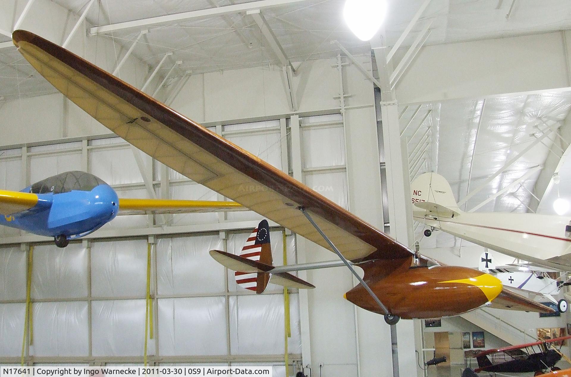 N17641, Bowlus BA-100 C/N 174, Bowlus BA-100 Baby Albatross at the Port Townsend Aero Museum, Port Townsend WA