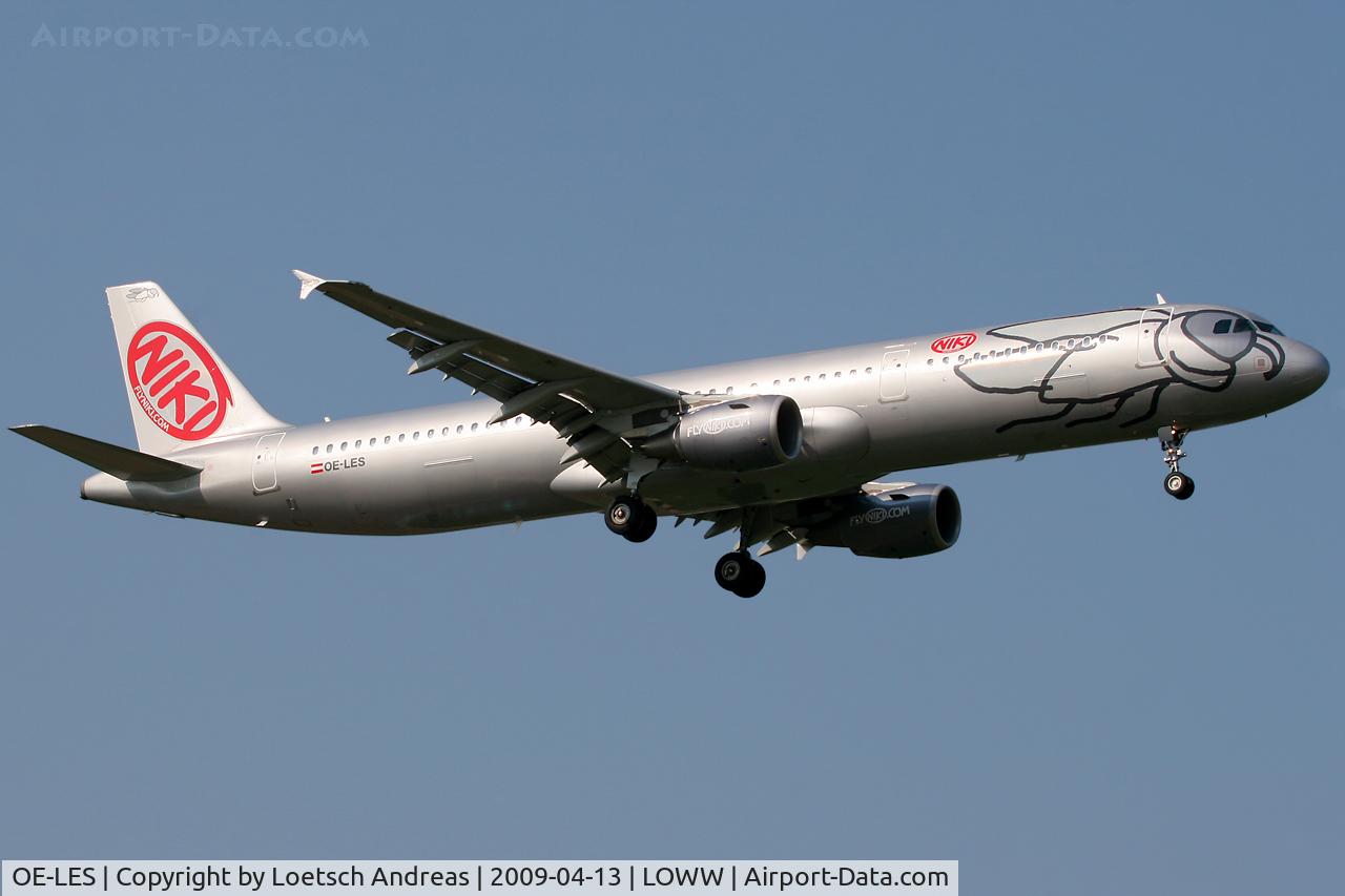 OE-LES, 2008 Airbus A321-211 C/N 3504, Fly Niki, named 