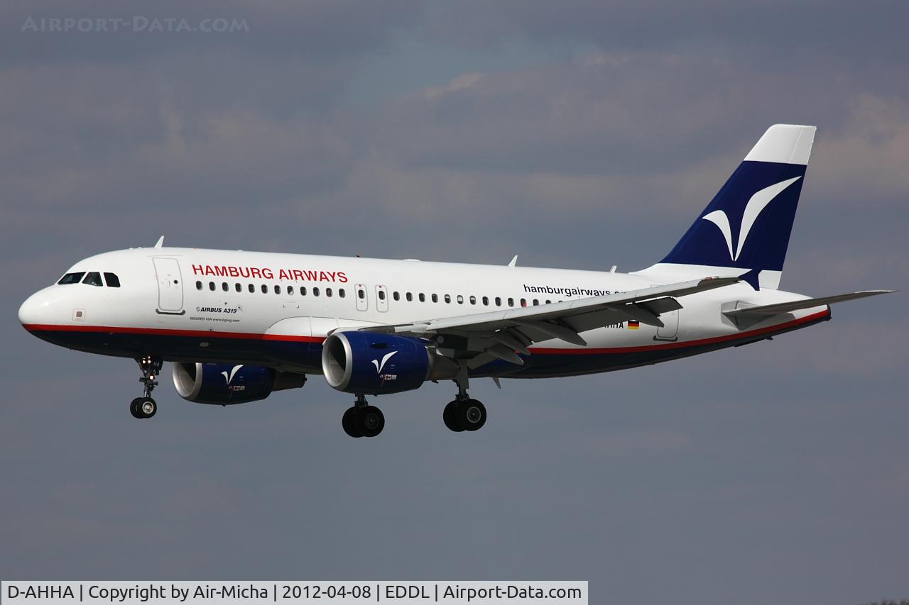 D-AHHA, 2008 Airbus A319-112 C/N 3533, Hamburg Airways, Airbus A319-112, CN: 3533