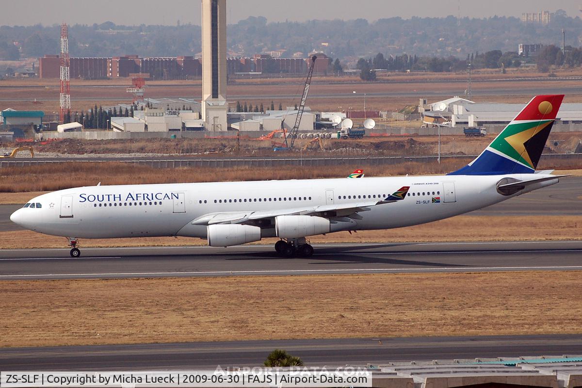 ZS-SLF, 1992 Airbus A340-211 C/N 006, At Jo'burg