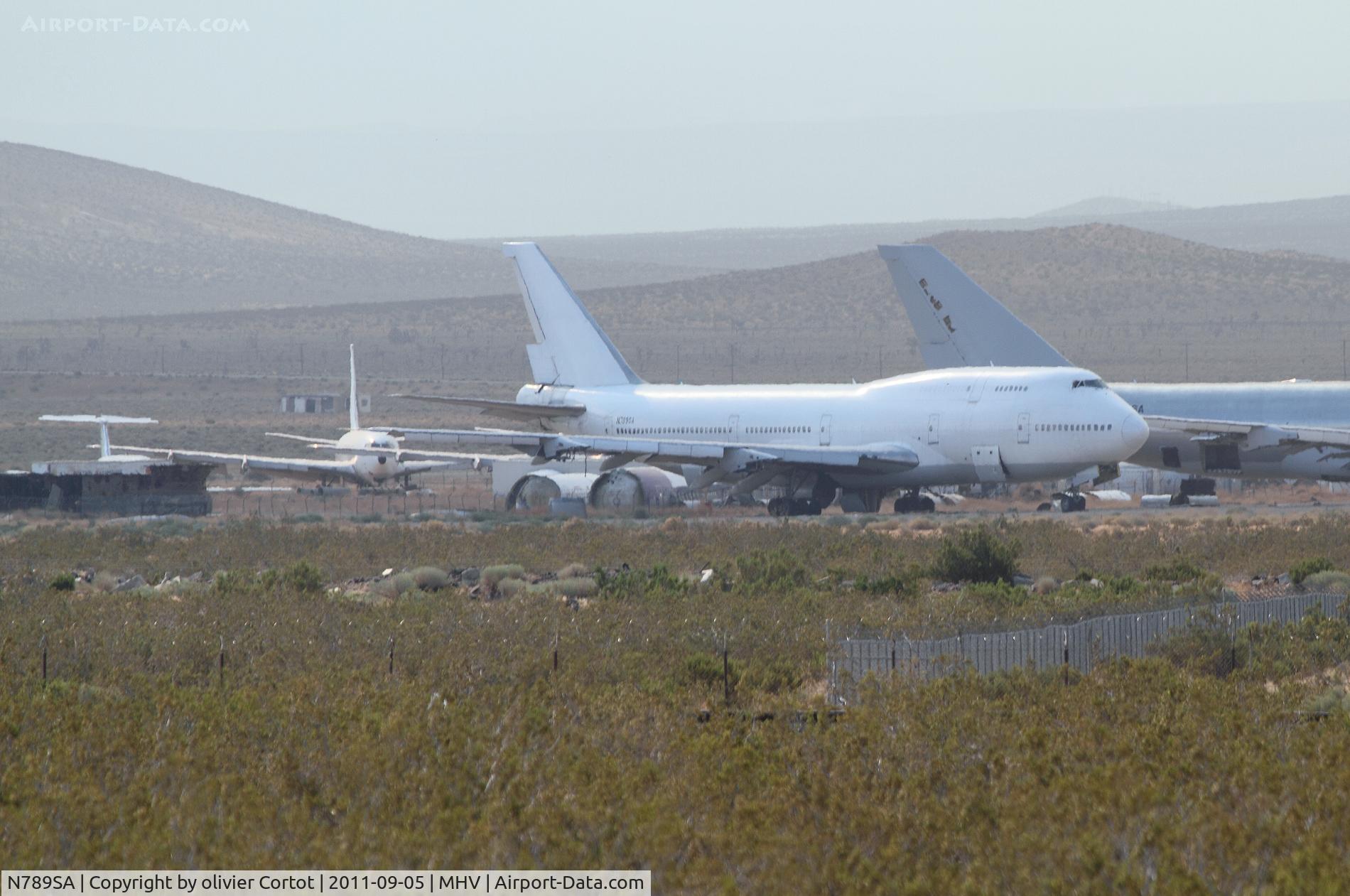 N789SA, 1985 Boeing 747-341 C/N 23394, In the heat of Mojave