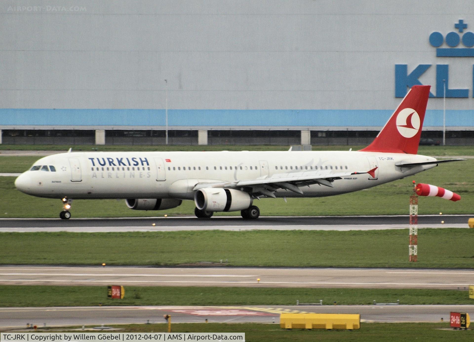 TC-JRK, 2008 Airbus A321-231 C/N 3525, Arrival on Schiphol Airport from runway R36