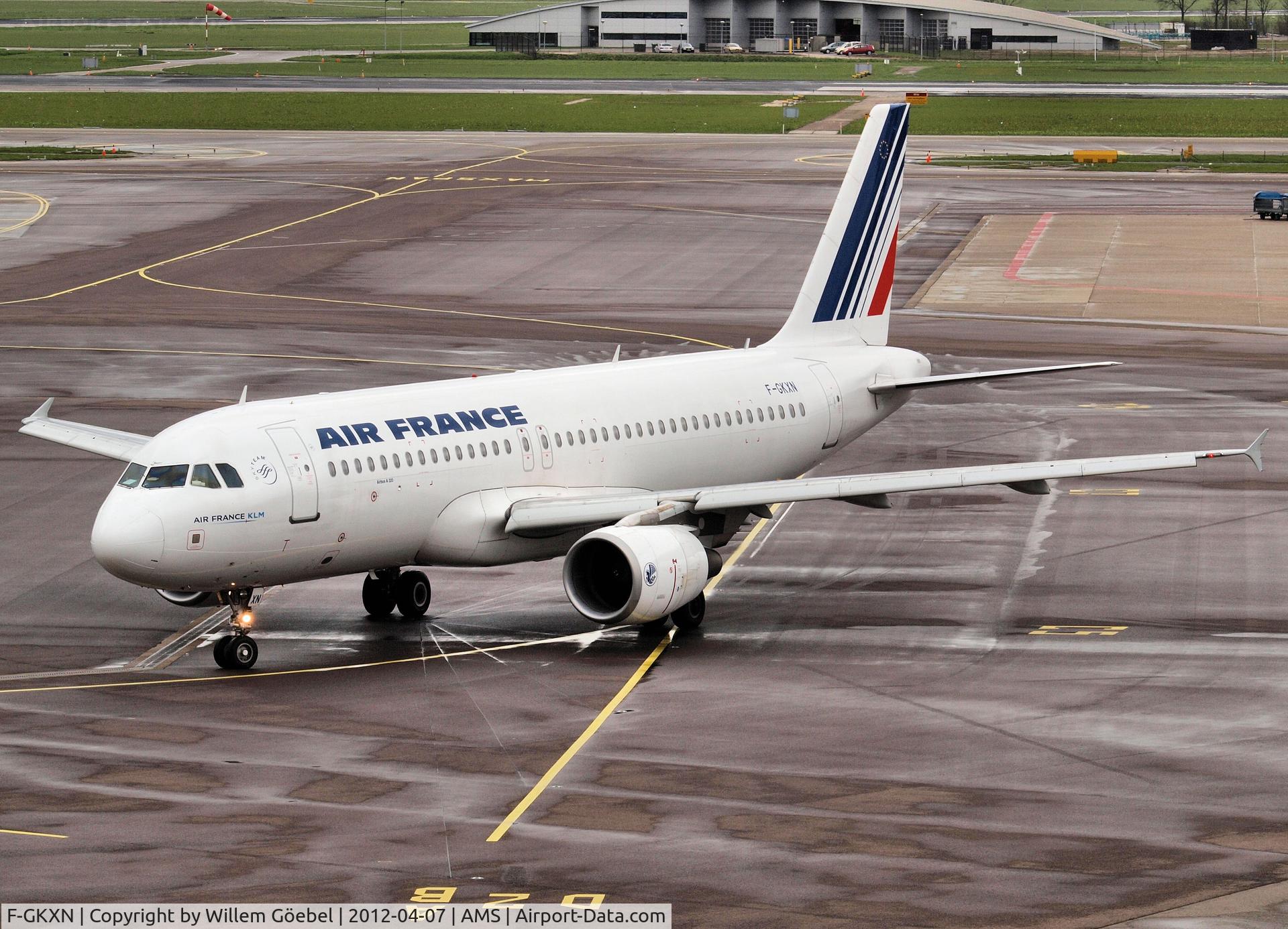 F-GKXN, 2006 Airbus A320-214 C/N 3008, Arrival on Schiphol Airport from runway 06