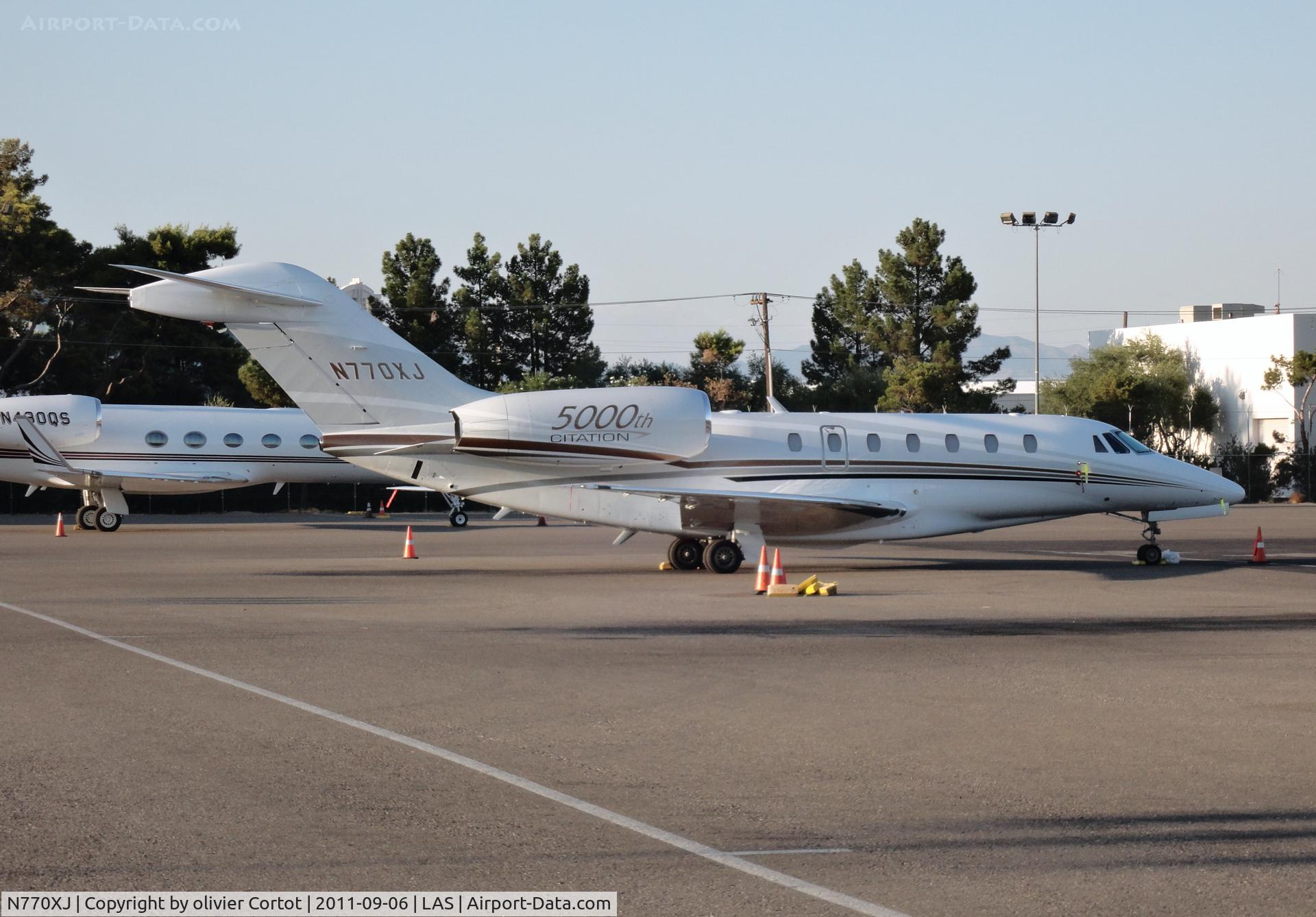 N770XJ, 2007 Cessna 750 Citation X C/N 750-0270, Gambling at Las Vegas ?