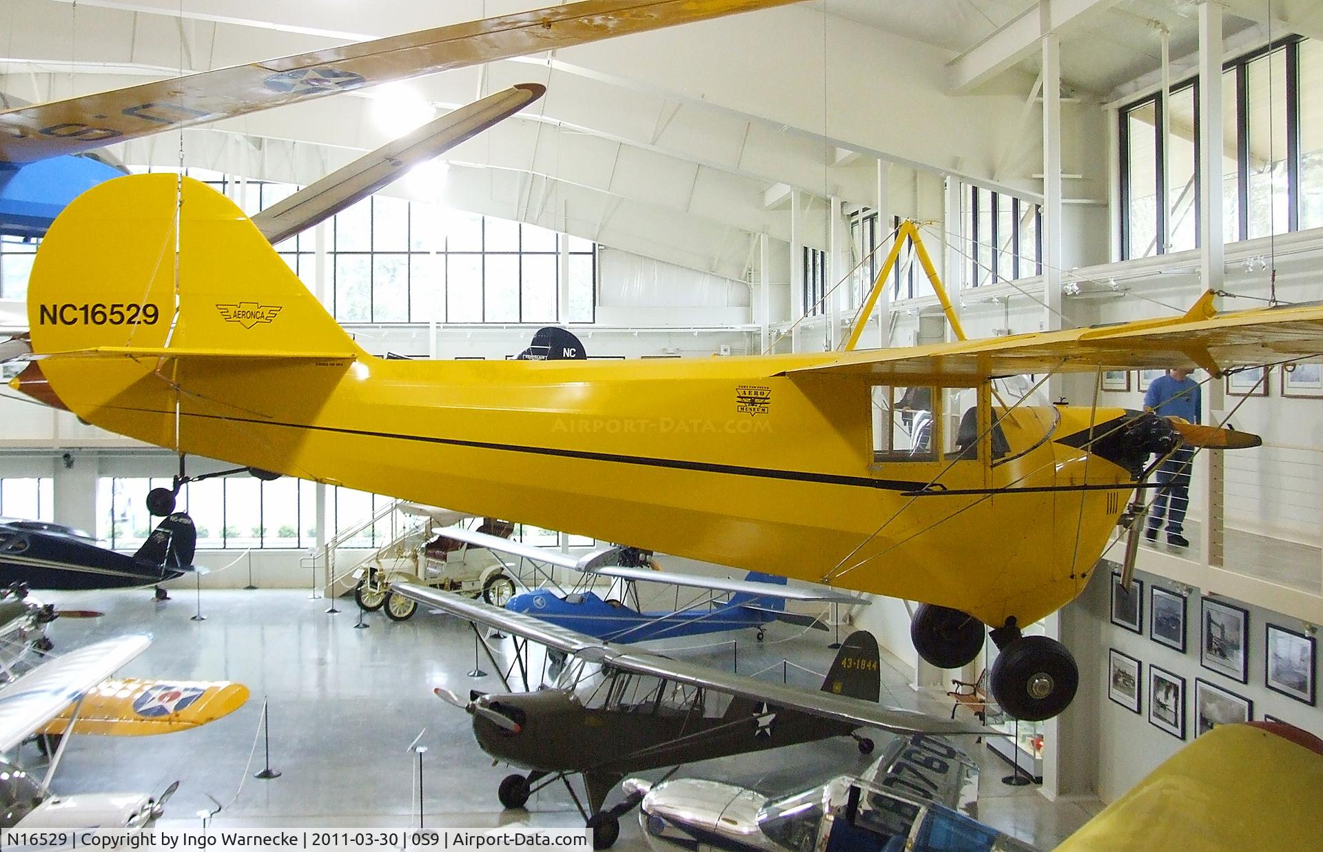 N16529, 1959 Aeronca C-3 C/N A-673, Aeronca C-3 at the Port Townsend Aero Museum, Port Townsend WA