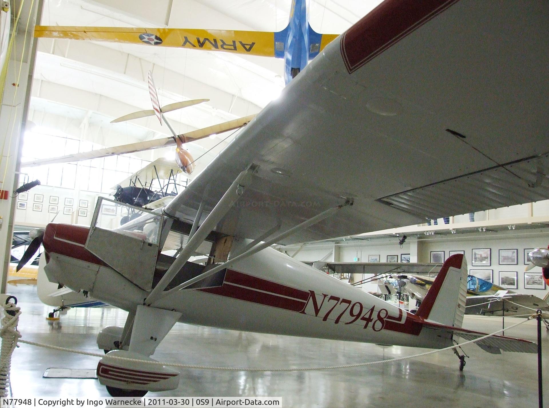 N77948, 1946 Luscombe 8A C/N 3675, Luscombe 8A at the Port Townsend Aero Museum, Port Townsend WA