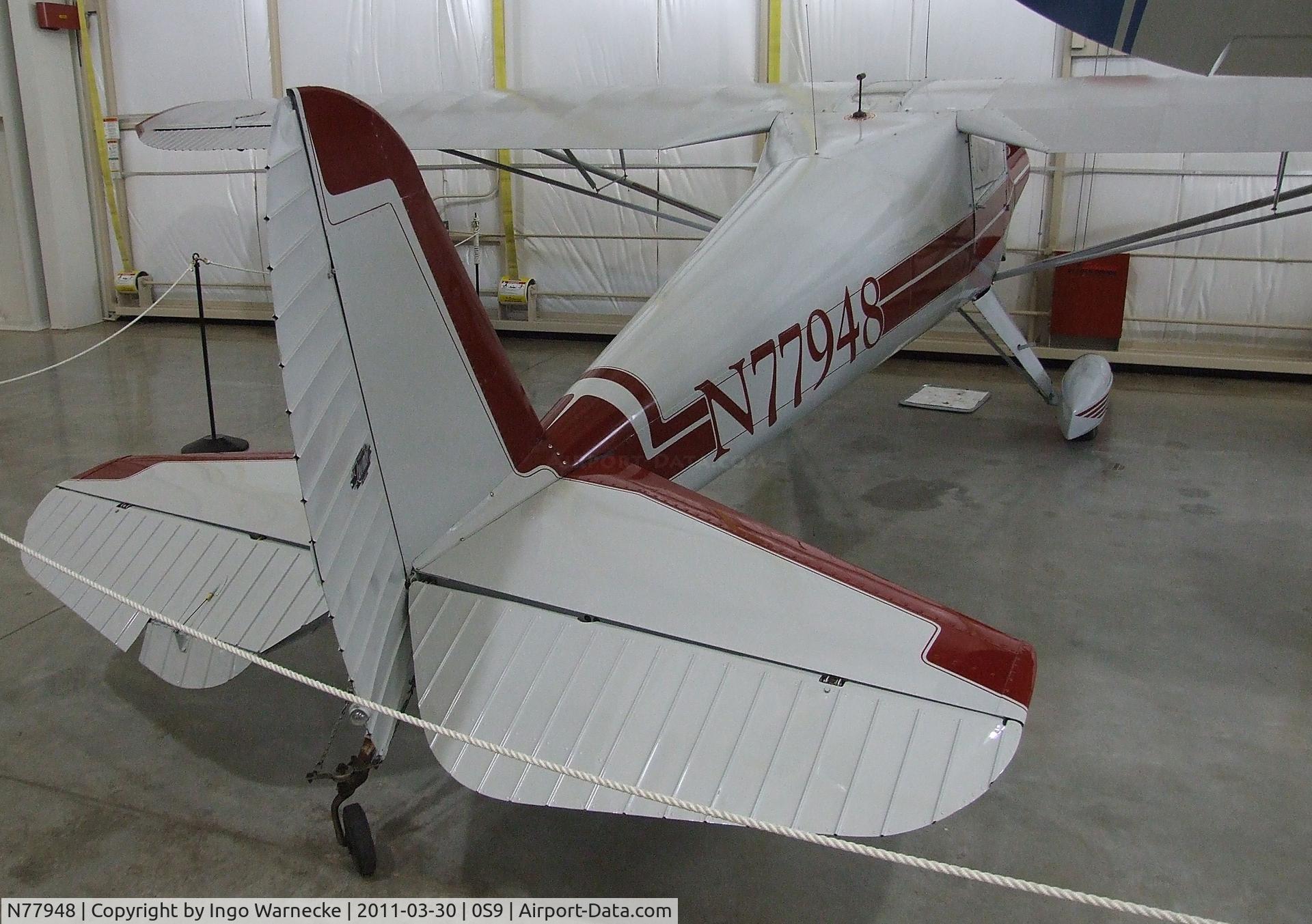 N77948, 1946 Luscombe 8A C/N 3675, Luscombe 8A at the Port Townsend Aero Museum, Port Townsend WA