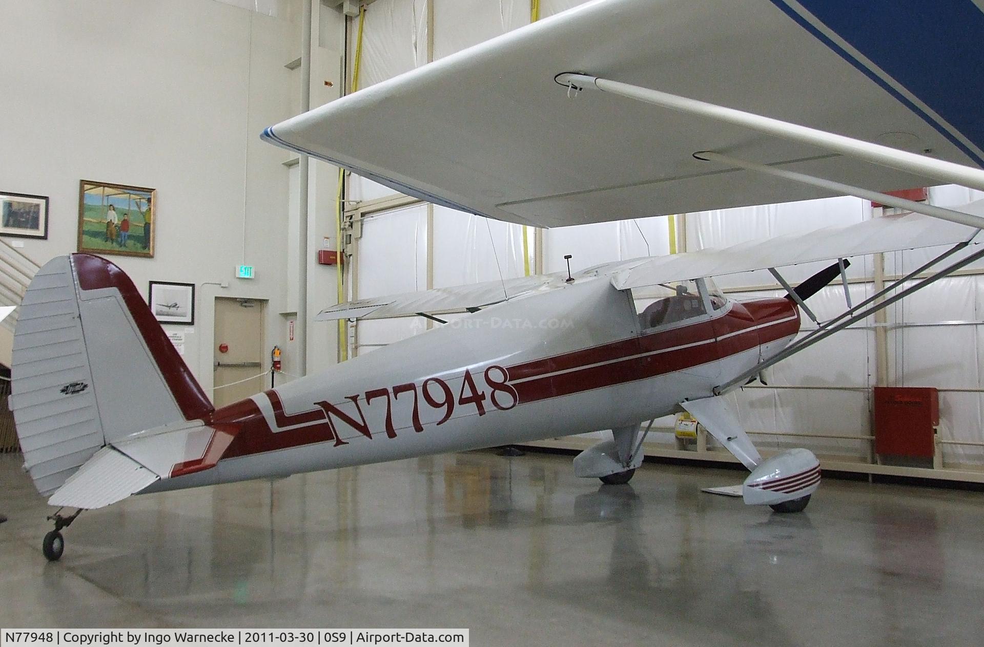 N77948, 1946 Luscombe 8A C/N 3675, Luscombe 8A at the Port Townsend Aero Museum, Port Townsend WA