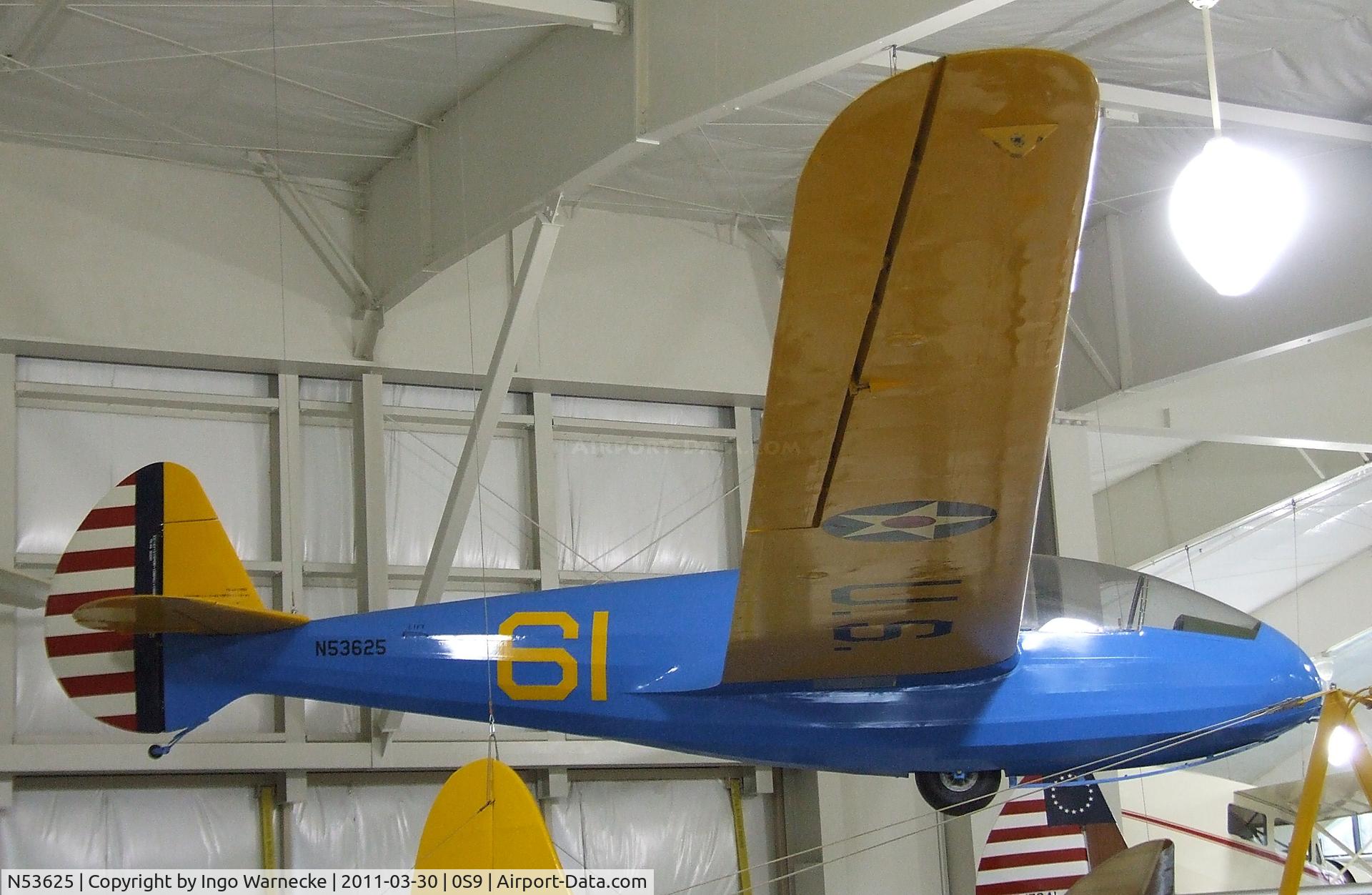 N53625, 1943 Laister-kauffman LK-10A C/N 61, Laister-Kauffman LK-10A (TG-4) at the Port Townsend Aero Museum, Port Townsend WA
