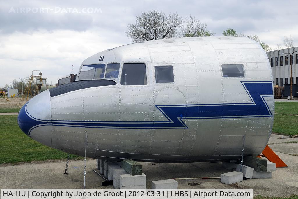 HA-LIU, 1951 Lisunov Li-2T C/N 18439306, cockpit section is preserved as a small meeting room