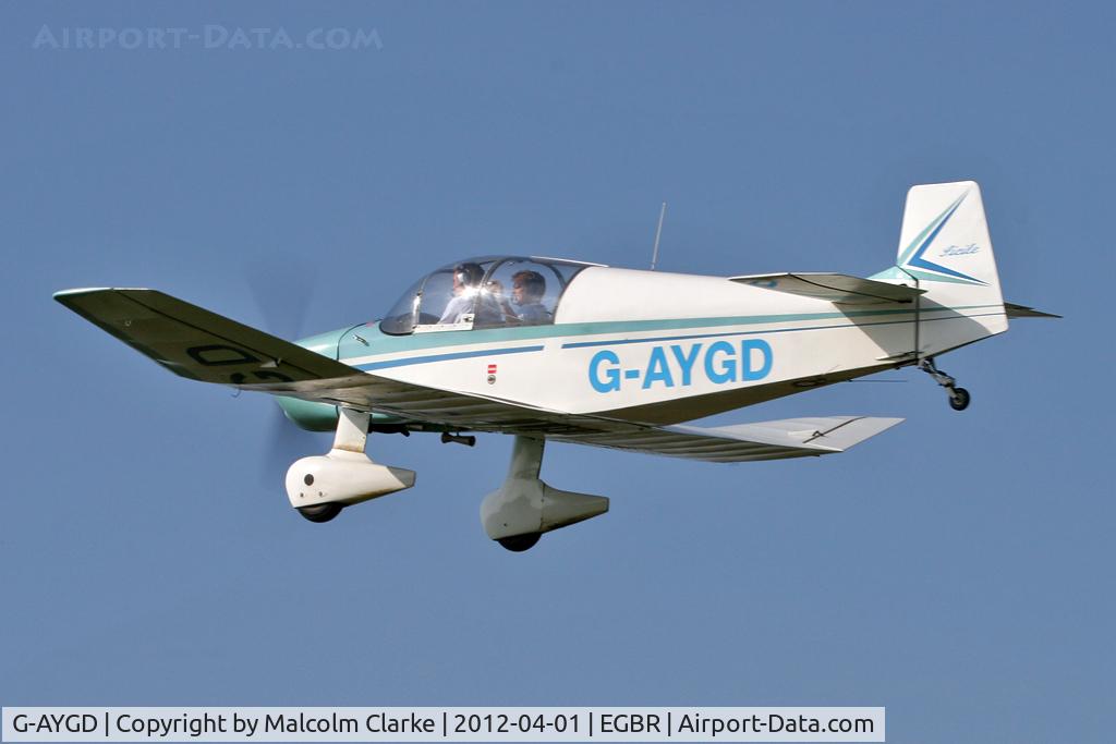 G-AYGD, 1963 CEA Jodel DR1050 Sicile C/N 515, CEA Jodel DR1050 Sicile, Breighton Airfield's 2012 April Fools Fly-In.