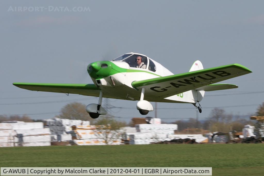 G-AWUB, 1954 Gardan GY-201 Minicab (Modified) C/N A-205, Gardan GY-201 Minicab, Breighton Airfield's 2012 April Fools Fly-In.