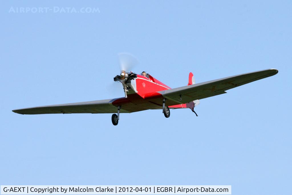 G-AEXT, 1937 Dart Kitten II C/N 123, Dart Kitten 2, Breighton Airfield's 2012 April Fools Fly-In.