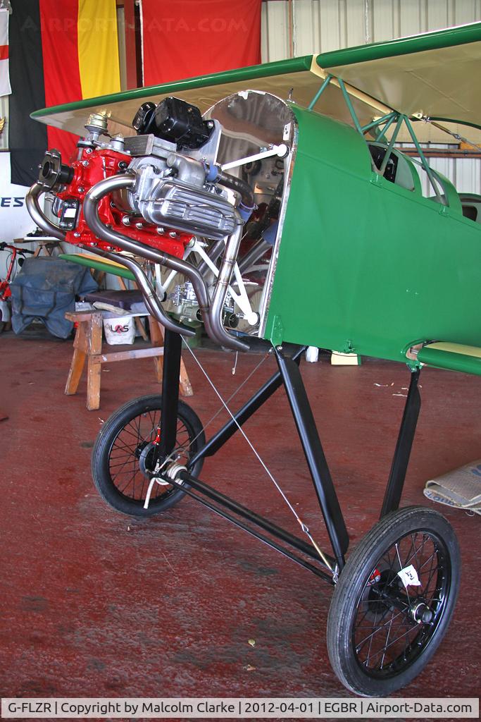 G-FLZR, 2001 Staaken Z-21 Flitzer C/N PFA 223-13219, Staaken Z-21 Flitzer in the final stages of build, Breighton Airfield's 2012 April Fools Fly-In.