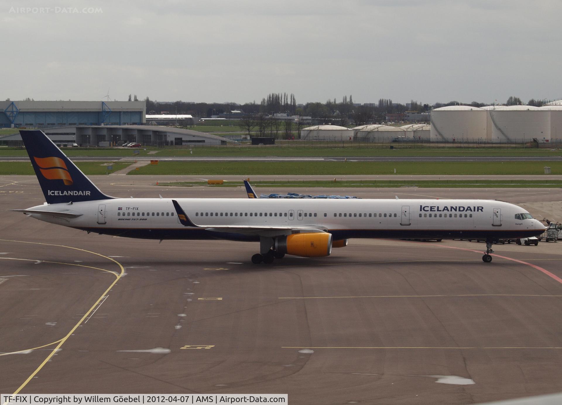 TF-FIX, 2002 Boeing 757-308 C/N 29434, Arrival on Schiphol Airport from runway 06