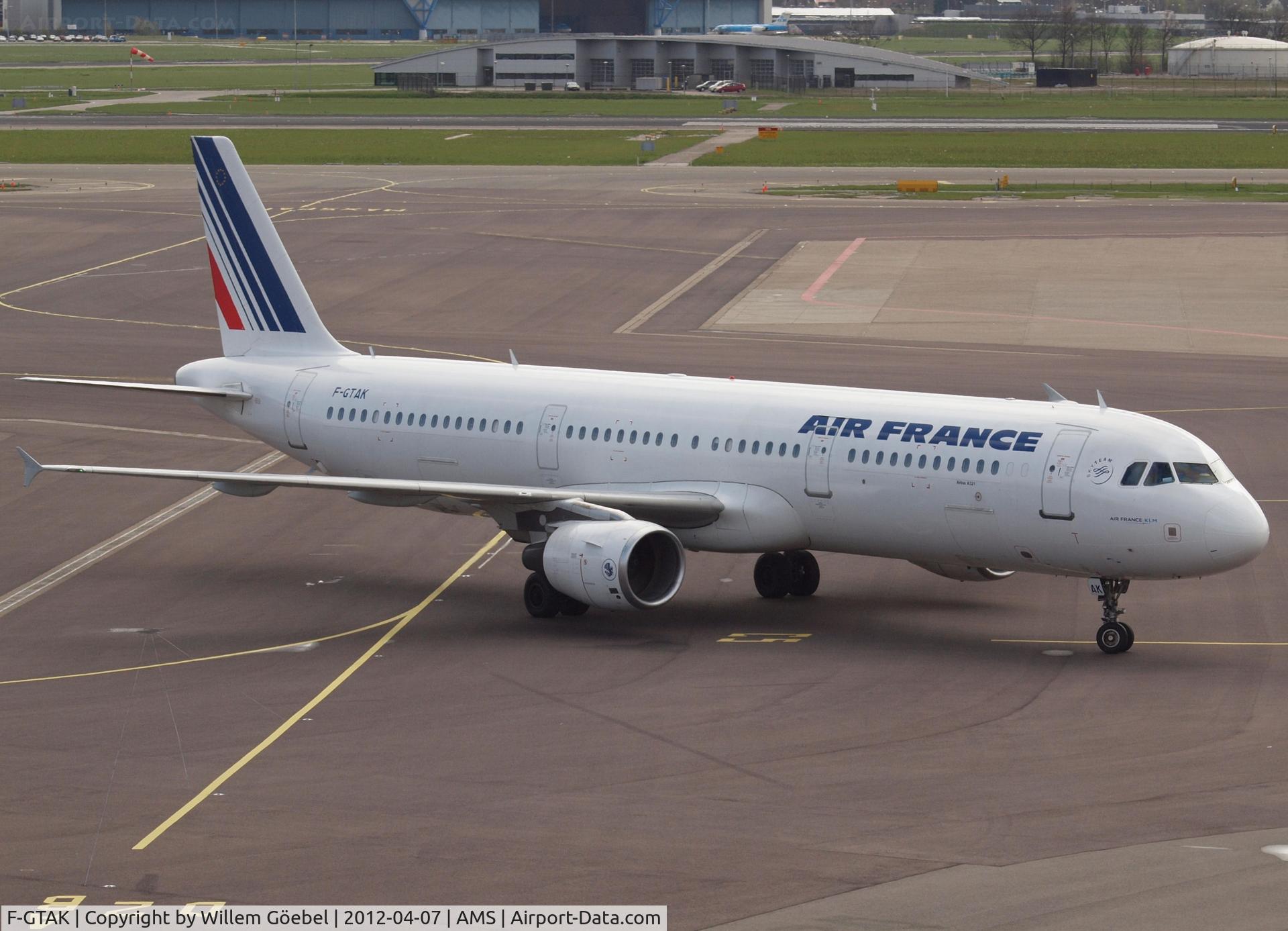 F-GTAK, 2001 Airbus A321-211 C/N 1658, Arrival on Schiphol Airport from runway 06