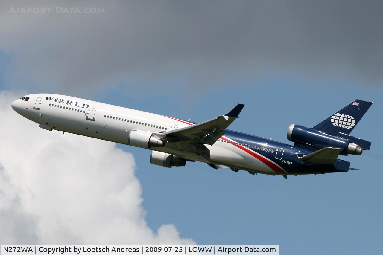 N272WA, 1992 McDonnell Douglas MD-11 C/N 48437, World Airways