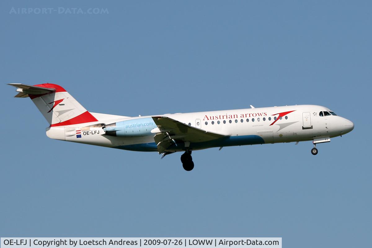 OE-LFJ, 1995 Fokker 70 (F-28-0070) C/N 11532, named 