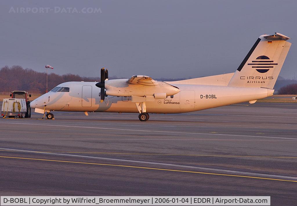 D-BOBL, 1990 De Havilland Canada DHC-8-102 Dash 8 C/N 225, Waiting for next flight.