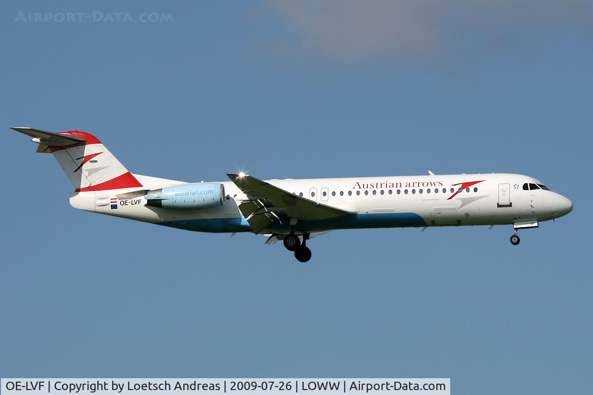 OE-LVF, 1993 Fokker 100 (F-28-0100) C/N 11483, named 