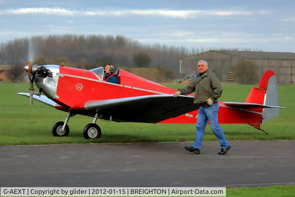 G-AEXT, 1937 Dart Kitten II C/N 123, Cliff being a gentleman, as always!!!