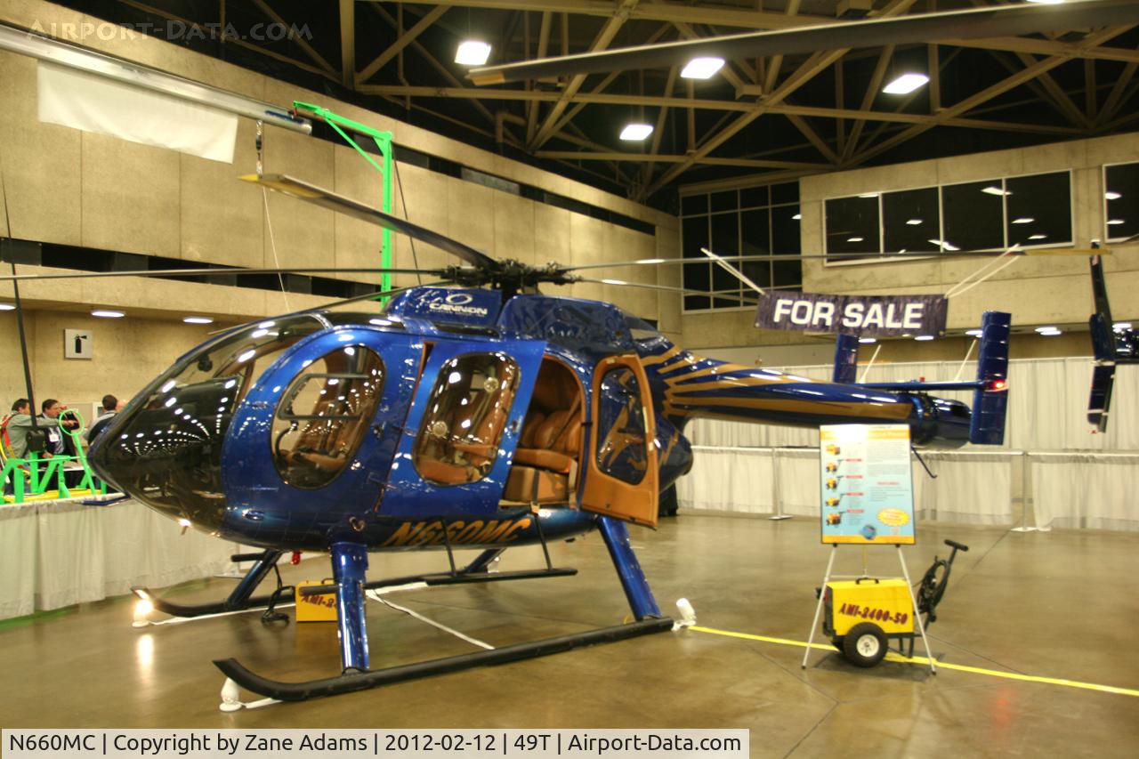 N660MC, 1997 McDonnell Douglas 600N C/N RN012, On display at Heli-Expo - 2012 - Dallas, Tx