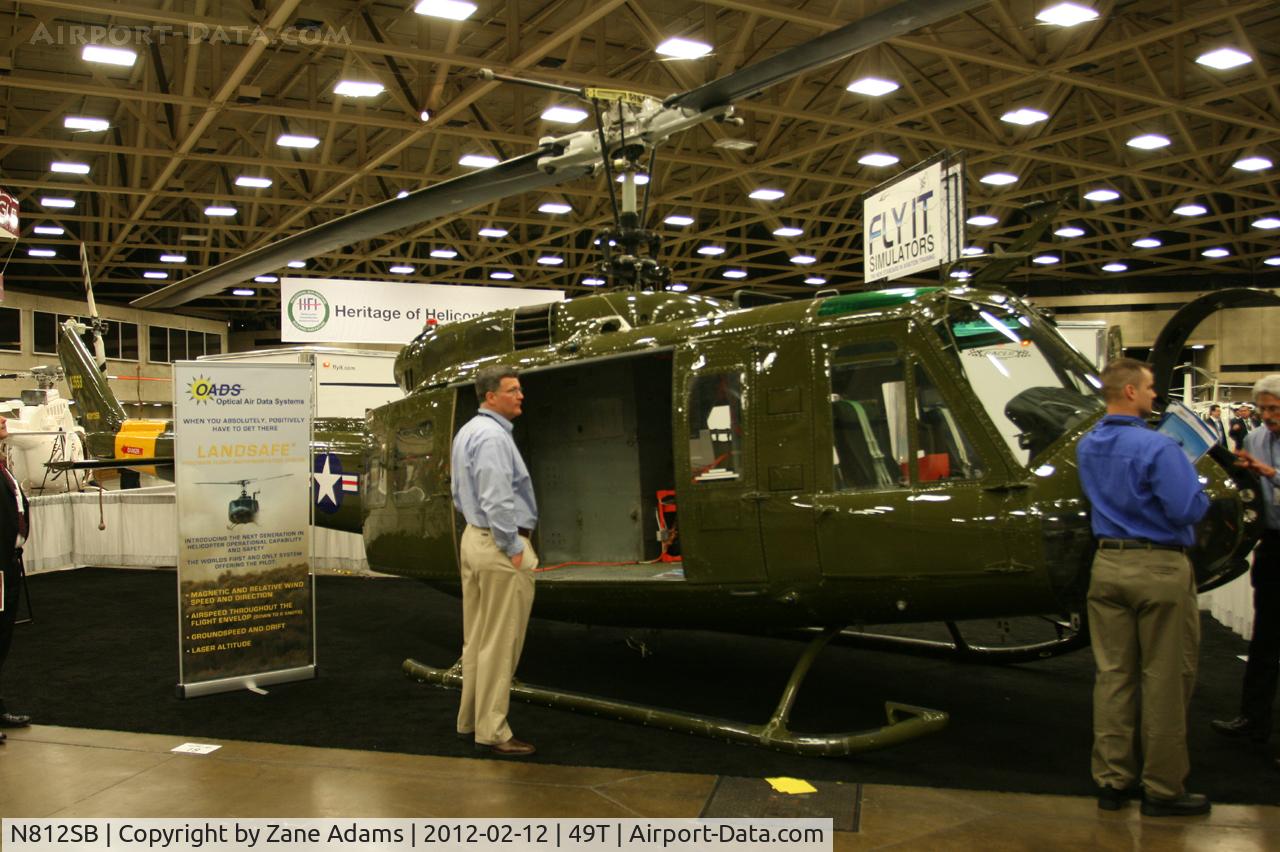 N812SB, 1964 Bell UH-1H Iroquois C/N 4260, On display at Heli-Expo - 2012 - Dallas, Tx