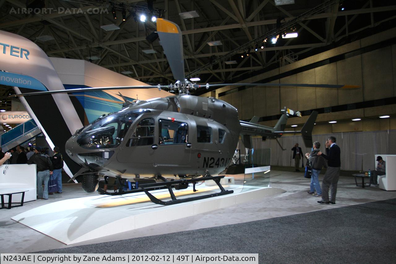 N243AE, Eurocopter-Kawasaki EC-145 (BK-117c-2) C/N 9467, On display at Heli-Expo - 2012 - Dallas, Tx