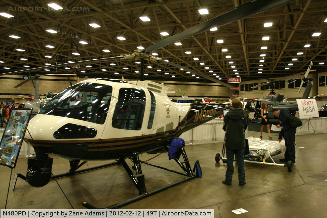 N480PD, 2005 Enstrom 480B C/N 5080, On display at Heli-Expo - 2012 - Dallas, Tx