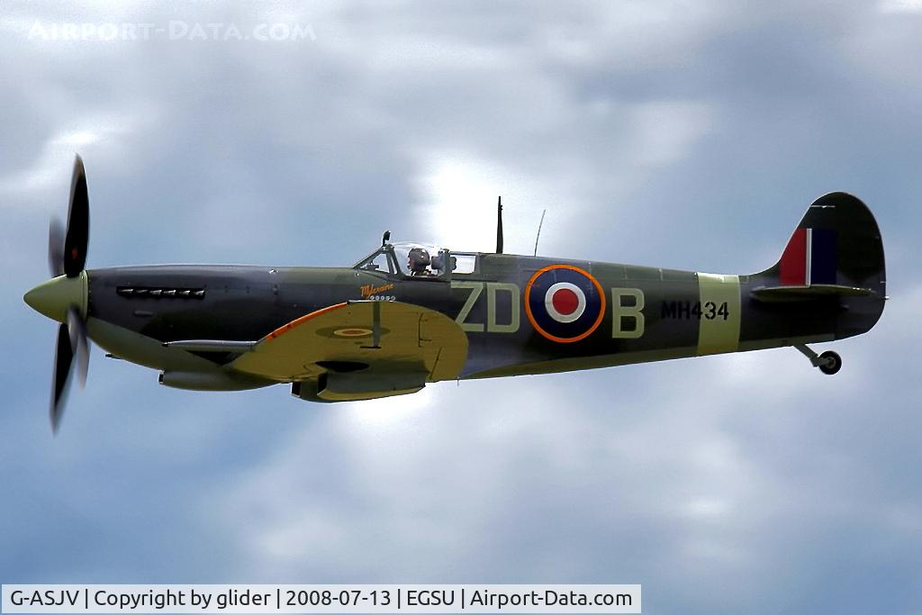 G-ASJV, 1943 Supermarine 361 Spitfire LF.IXb C/N CBAF.IX.552, Long may the 