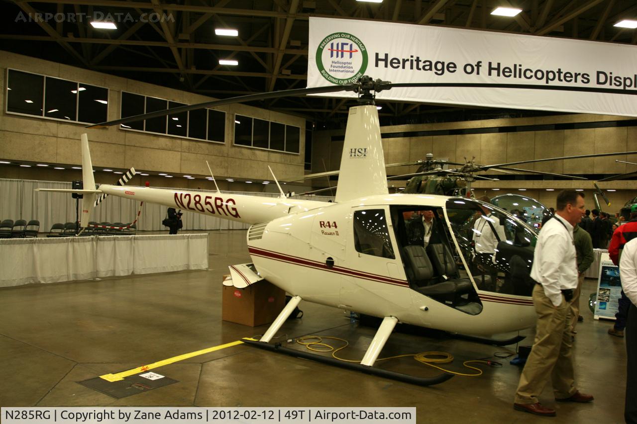 N285RG, 2006 Robinson R44 II C/N 11323, On display at Heli-Expo - 2012 - Dallas, Tx